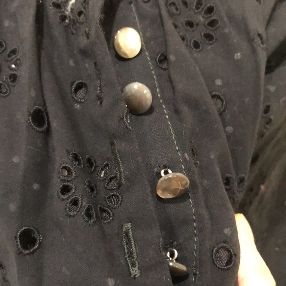 Marc by Marc Jacobs Eyelet Skirt Size 8 Black Polka Dot - Picture 5 of 8